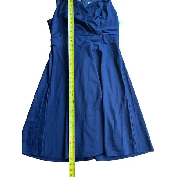 Grace Karin Women's Sleeveless V-Neck Dress Navy Blue Size L - Picture 6 of 6